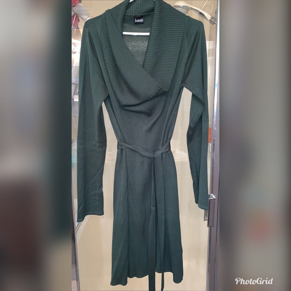 Fredricks of Hollywood green Sweater Dress! - Picture 2 of 4